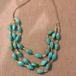 Turquoise beaded necklace